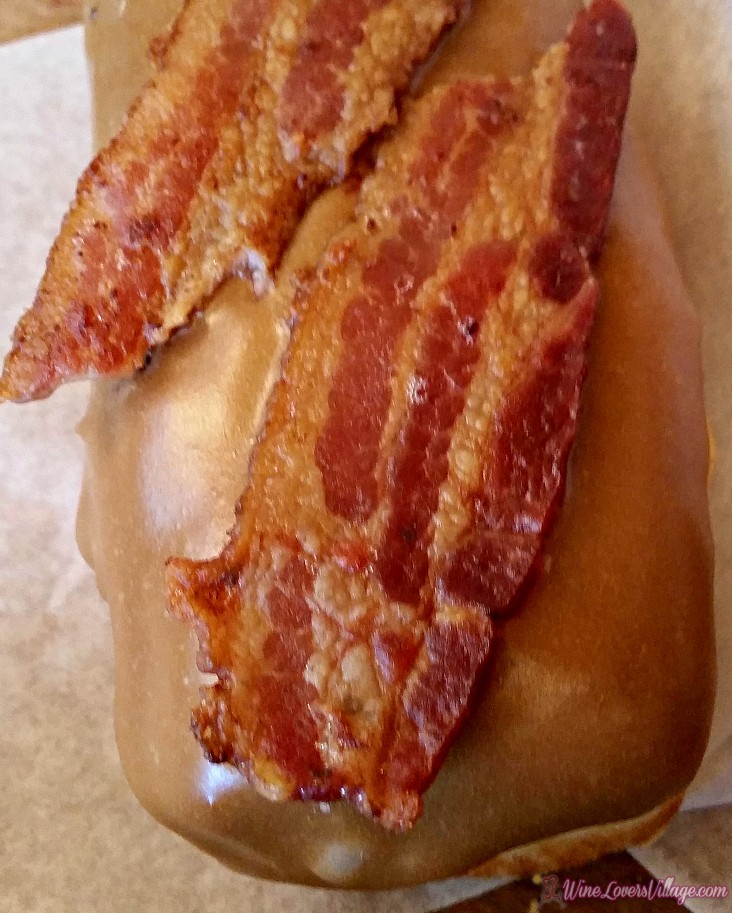 For the sweet tooth brunch lover, a stop at Portland's Voodoo Doughnut for these Maple Bacon donuts.