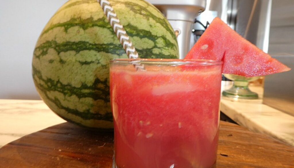 The perfect pairing Watermelon and Tito's Vodka for a refreshing summer cocktail, Water-Meli Tito's Cocktail