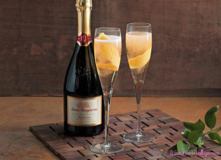 Festive Wine Cocktail Recipes- Lemon Elderflower with Santa Margherita Prosecco